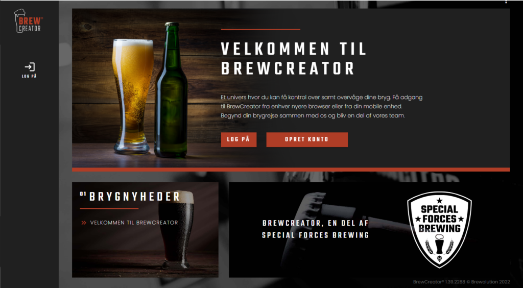 Brygge appen Brew creator, fik et løft med en flot rent logo og app design
