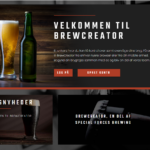 Brygge appen Brew creator, fik et løft med en flot rent logo og app design