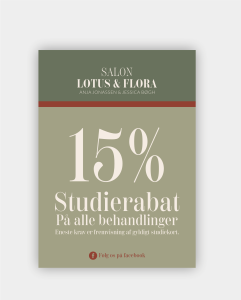 Salon lotus og flora i Høng har fået leveret et flot udtryk i form af hjemmeside, folie til vinduer og flyeres
